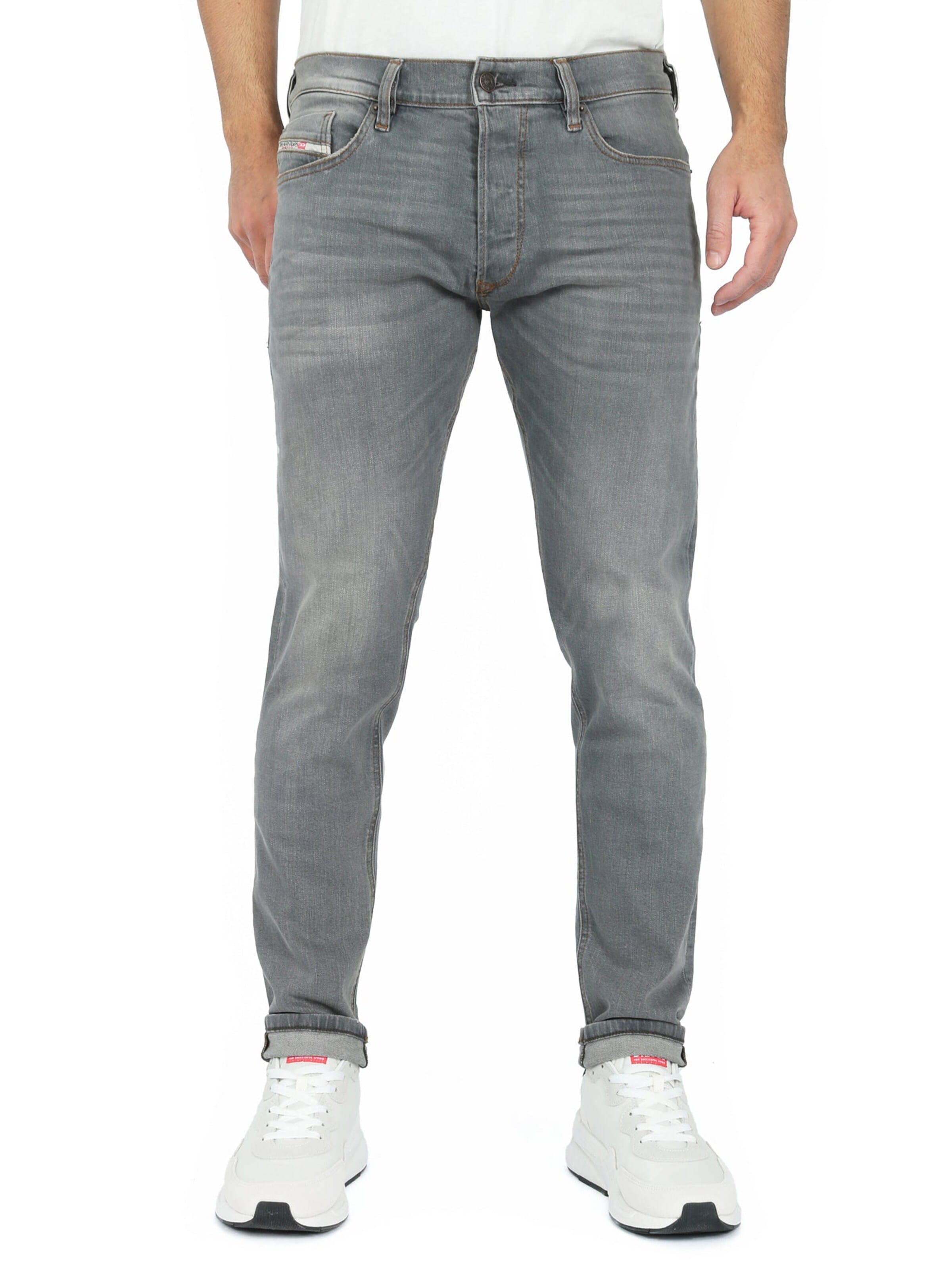 DIESEL Slimfit Jeans 'Tepphar-X'‌‌‌‌‌‌‌‌ in Grau: Vorderseite