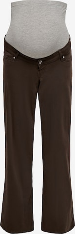 Only Maternity Wide Leg Jeans 'OLMMadison' in Braun: Vorderseite