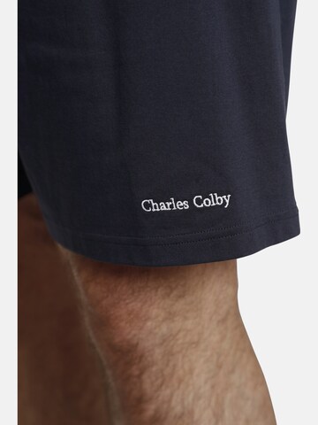 Charles Colby Short Pajamas ' Lord Connory ' in Blue