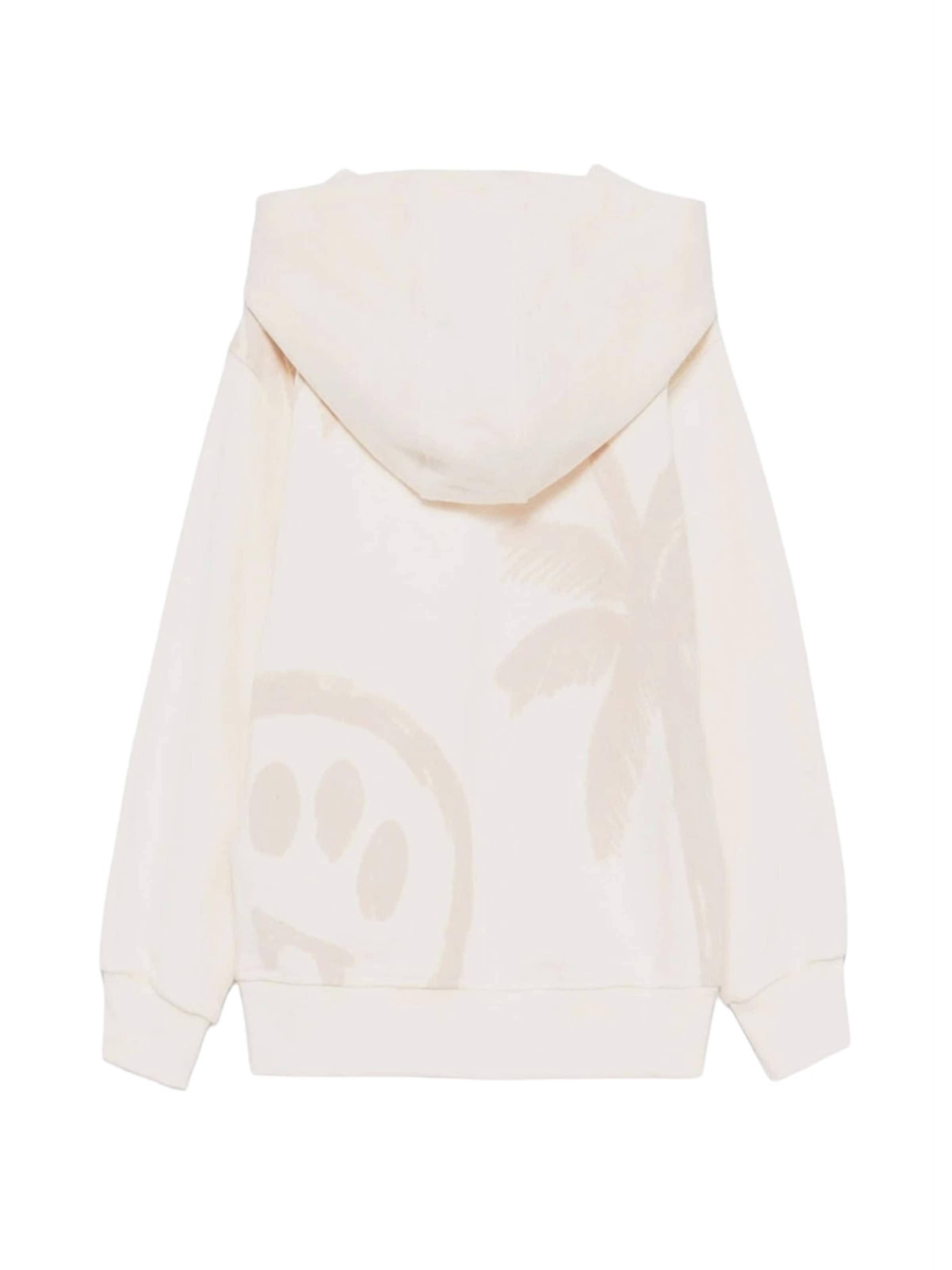 Sweat 'Felpa cappuccio crema unisex' BARROW en beige