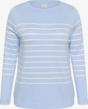 KAFFE CURVE Trui 'KCLizzy' in Blauw: voorkant