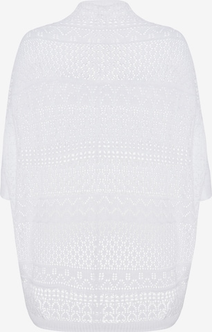 usha FESTIVAL Knit Cardigan in White