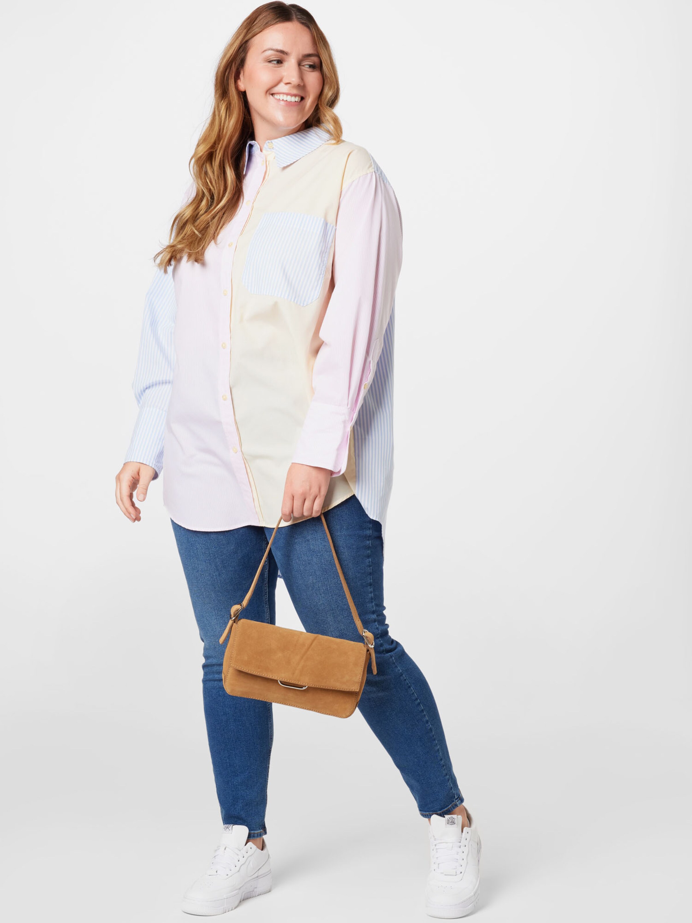 Frauen Große Größen River Island Plus Bluse in Mischfarben - XY35531 Frauen Große Größen River Island Plus Bluse in Mischfarben - XY35531