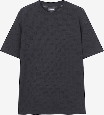 Pull&Bear Shirt in Zwart: voorkant