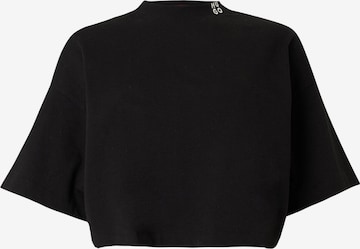 HUGO - Camiseta 'Damelody' en negro: frente