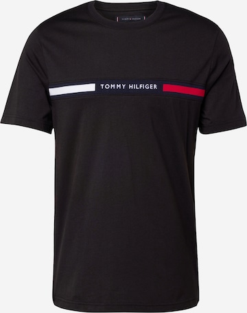 TOMMY HILFIGER Μπλουζάκι σε μαύρο: μπροστά