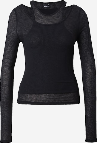 Gina Tricot - Camiseta en negro: frente