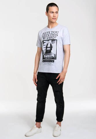 LOGOSHIRT Shirt 'Sirius Black' in Grey