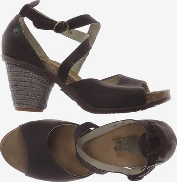 EL NATURALISTA Sandals & High-Heeled Sandals in 38 in Brown: front