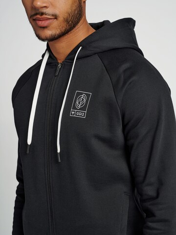 Hummel Athletic Zip-Up Hoodie in Black