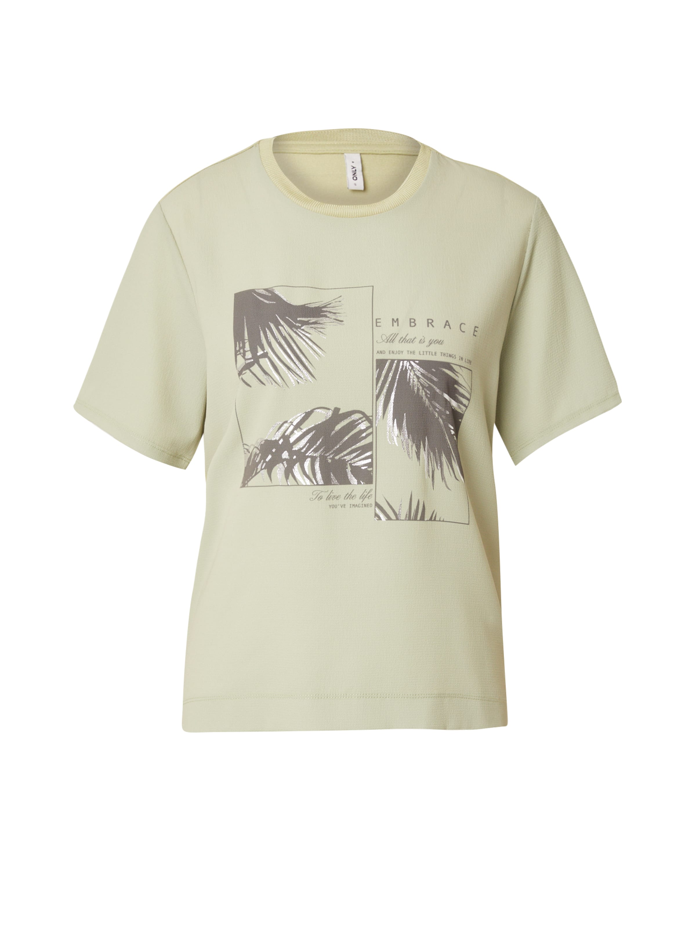 ONLY - Camiseta 'ONLNEWFLORA' en verde: frente