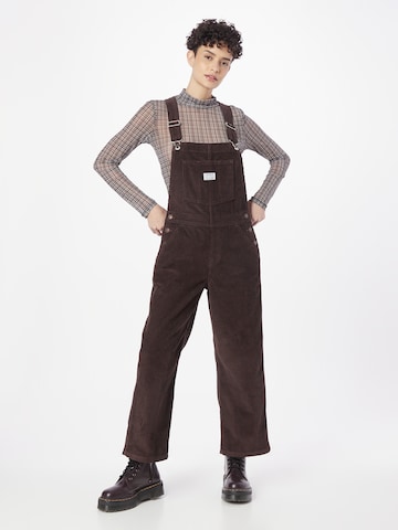 LEVI'S ® Loosefit Laclové kalhoty 'Baggy Overall' – hnědá: přední strana