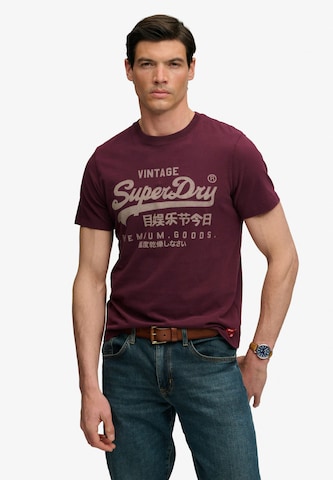 Superdry & Co - Camiseta 'CLASSIC' en rojo: frente