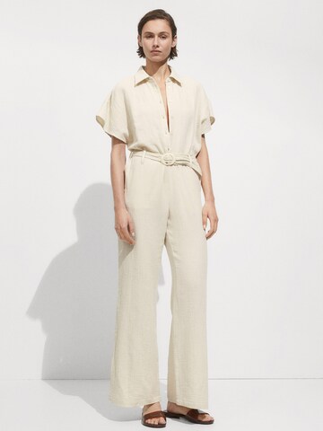 MANGO Jumpsuit 'Bambie' in Beige
