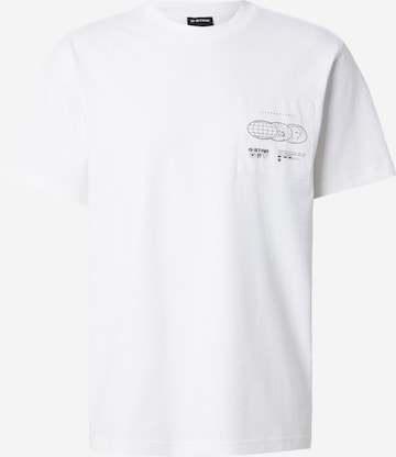 G-STAR T-shirt i vit: framsida