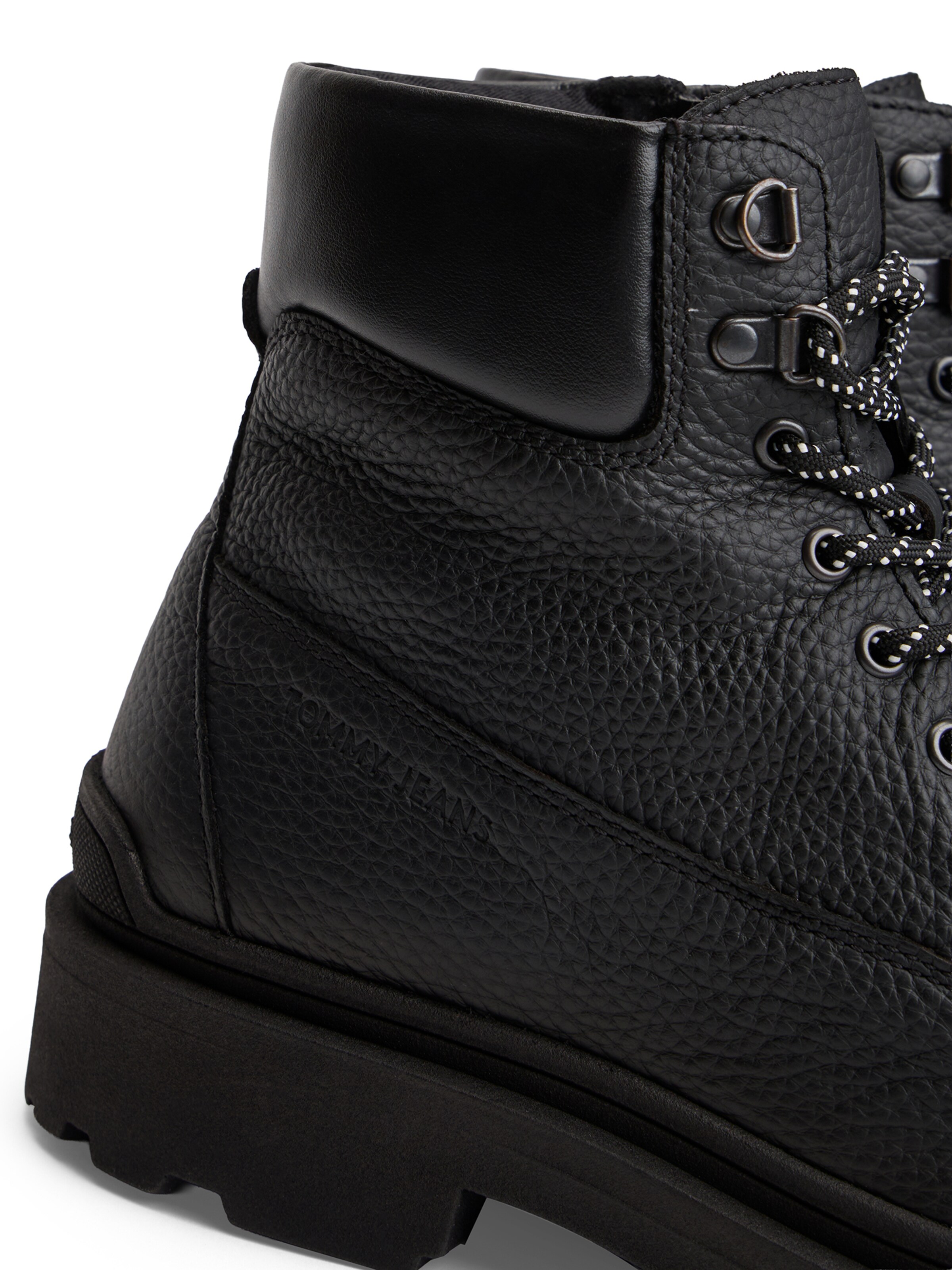 Tommy Jeans Gležnarji z vezalkami | črna barva