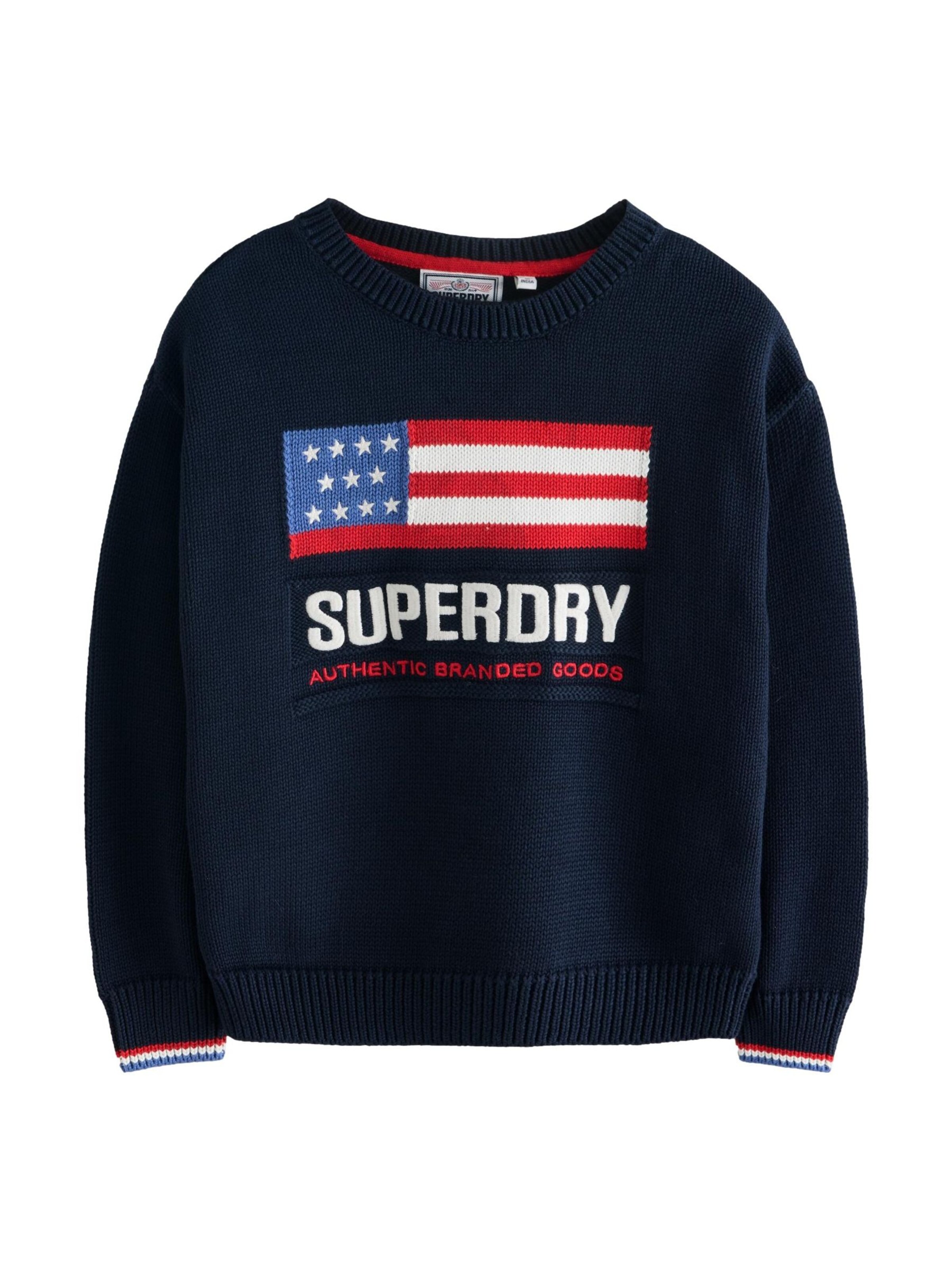 mėlyna Superdry Megztinis: priekis