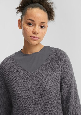 QS Pullover in Grau