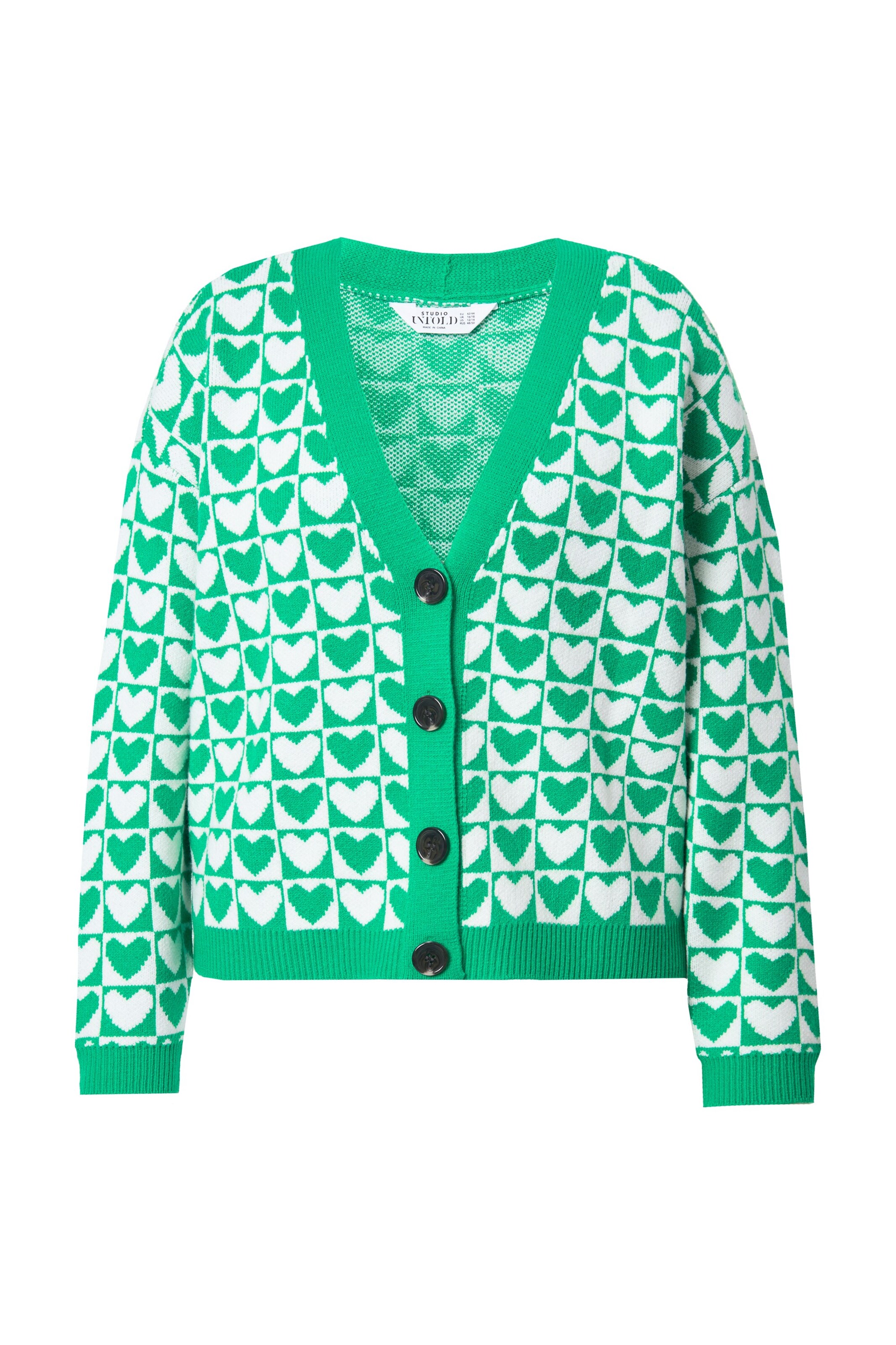 Cardigan Studio Untold en vert : devant