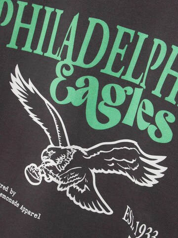Lobster & Lemonade Sweatshirt 'L&L – NFL Classics Eagles – '76 Boxer Hoodie black' in Black
