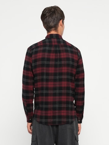 Coupe regular Chemise 'JPRBLUBarkley' Jack & Jones Premium en rouge