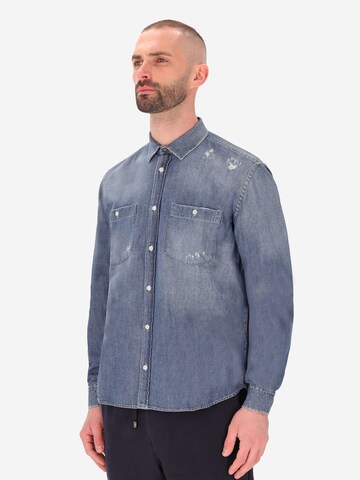 Distretto12 Regular fit Overhemd in Blauw