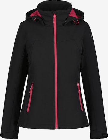 ICEPEAK Outdoorjacke 'BRENHAM' in Schwarz: Vorderseite