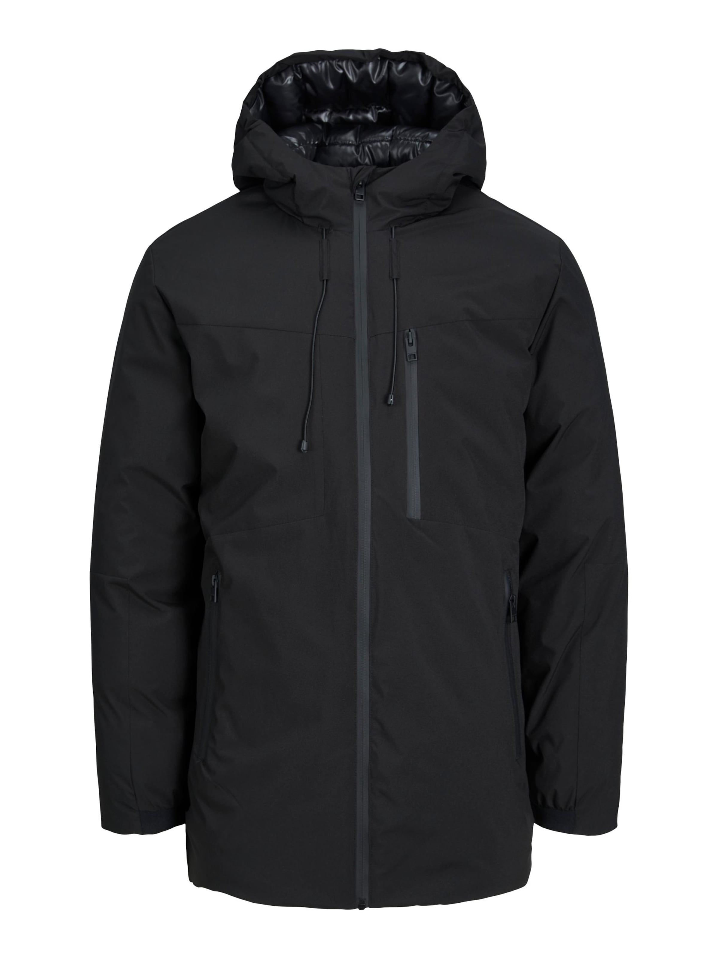 JACK & JONES Winter Jacket 'Payne' in Black: front