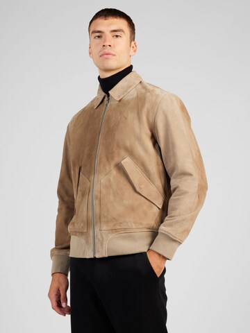 Veste mi-saison DENHAM en beige : devant