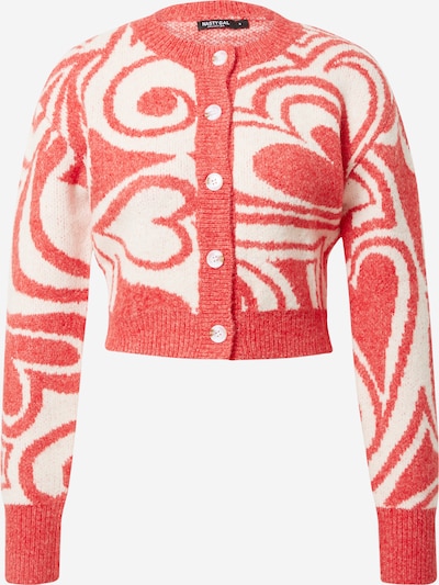 Nasty Gal Cardigan i S i melon / hvid, Produktvisning