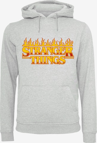 Sweat-shirt 'Stranger Things Netflix TV Series' F4NT4STIC en gris : devant