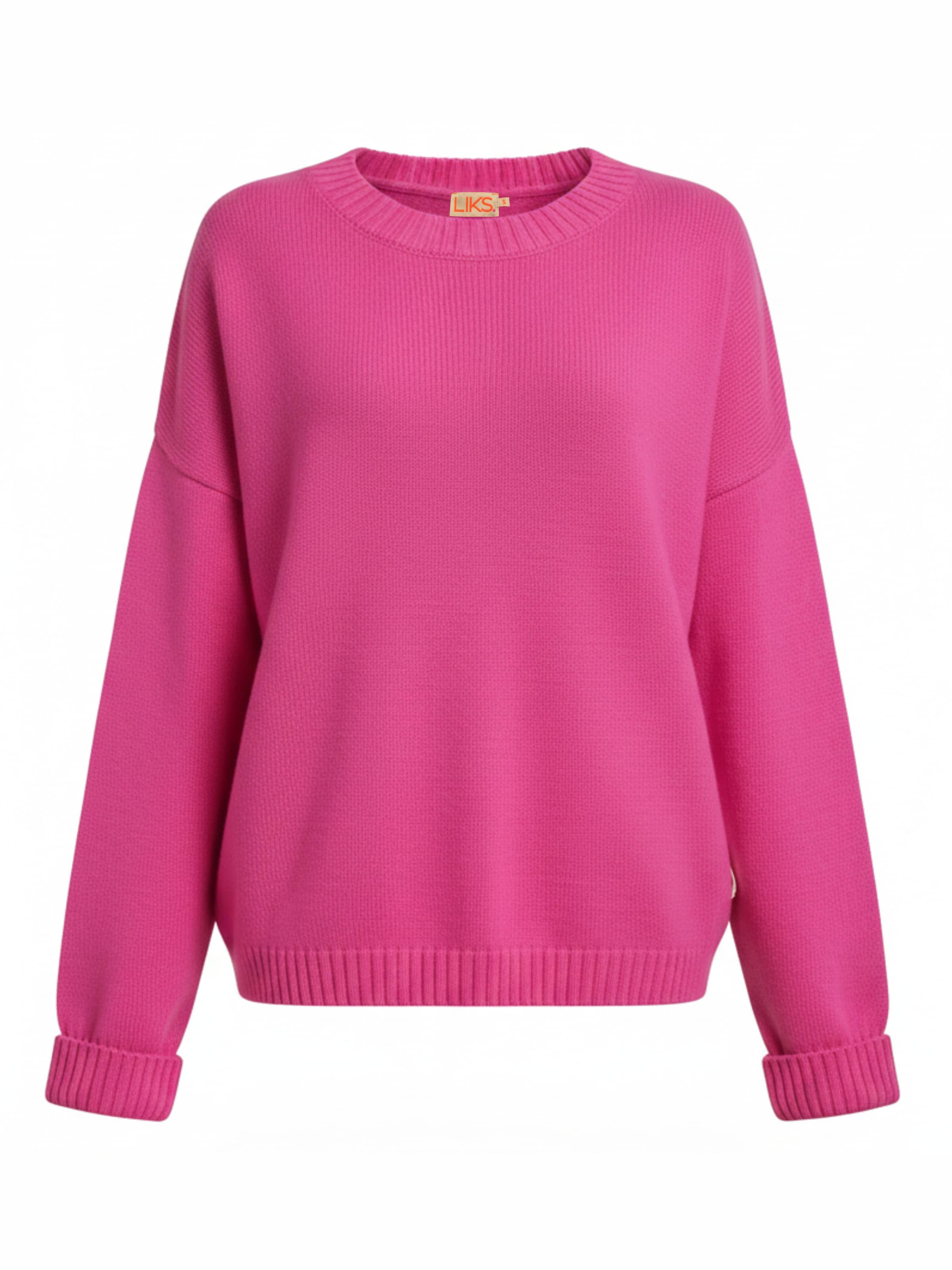 LIKS. Munich Pullover 'Stars'‌‌‌‌‌‌‌‌ in Pink: Vorderseite