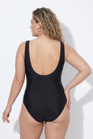 Ulla Popken Classic Swimsuit dress in Black