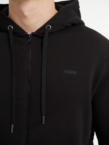 WEM Fashion Zip-Up Hoodie 'Spell' in Black