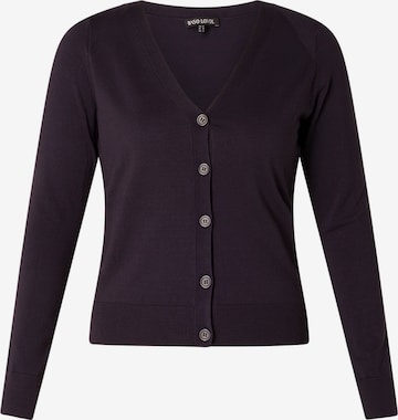 BASE LEVEL CURVY Strickjacke in Blau: Vorderseite