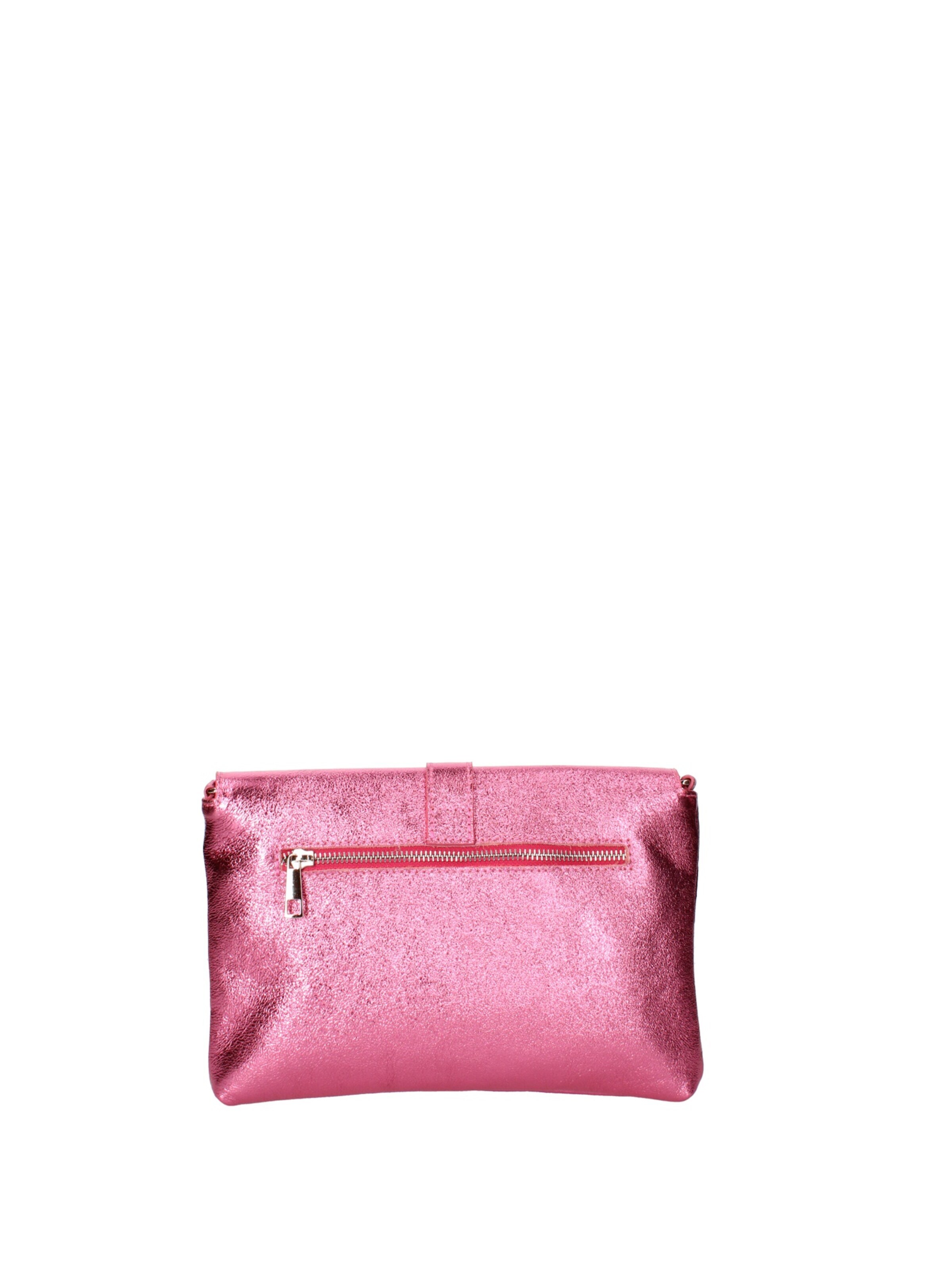 Pochette 'Pochette Donna Vera Pelle Laminato - Tracolla Regolabile' di Viola Castellani in rosa