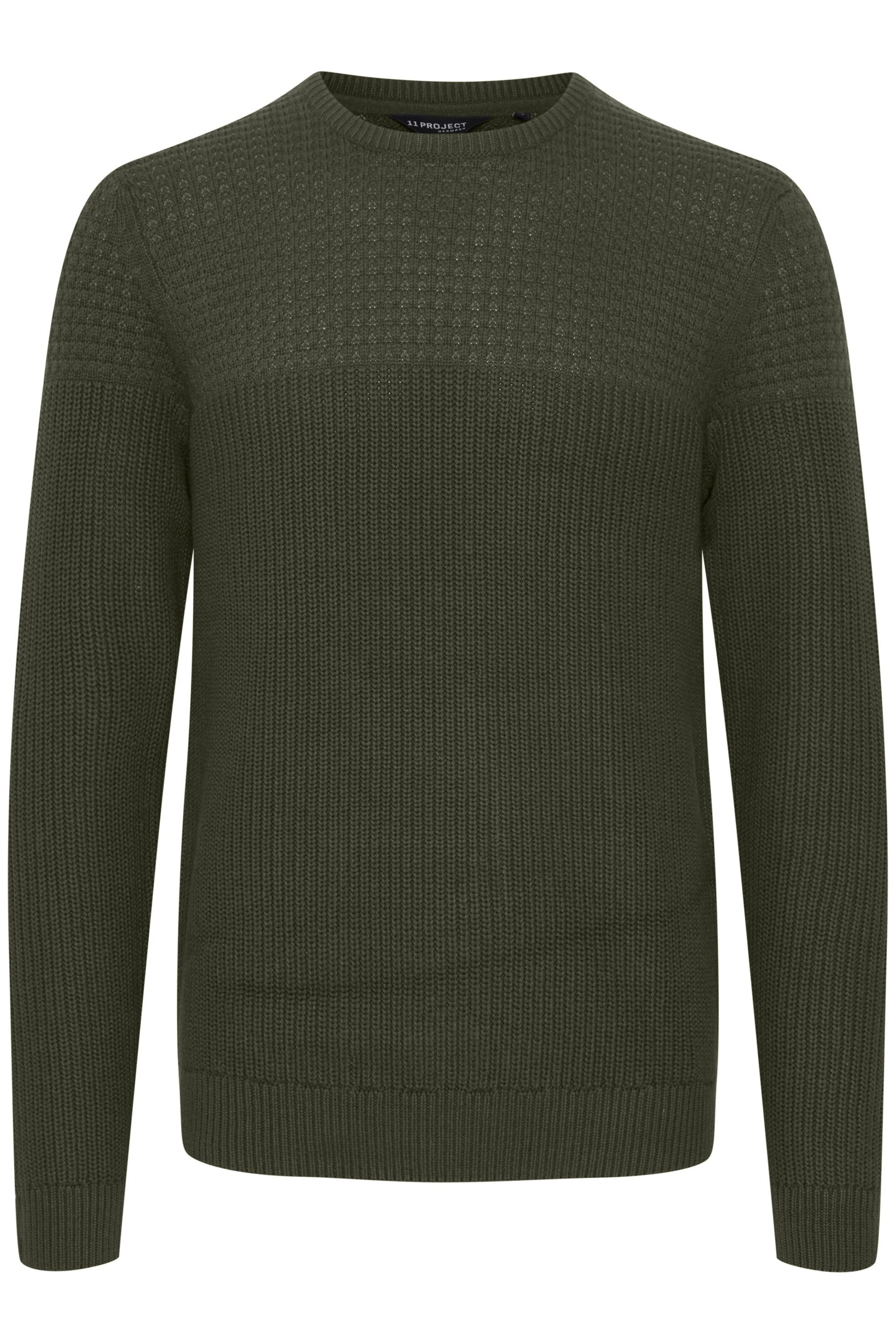 11 Project - Pullover 'Adamus' em verde: frente