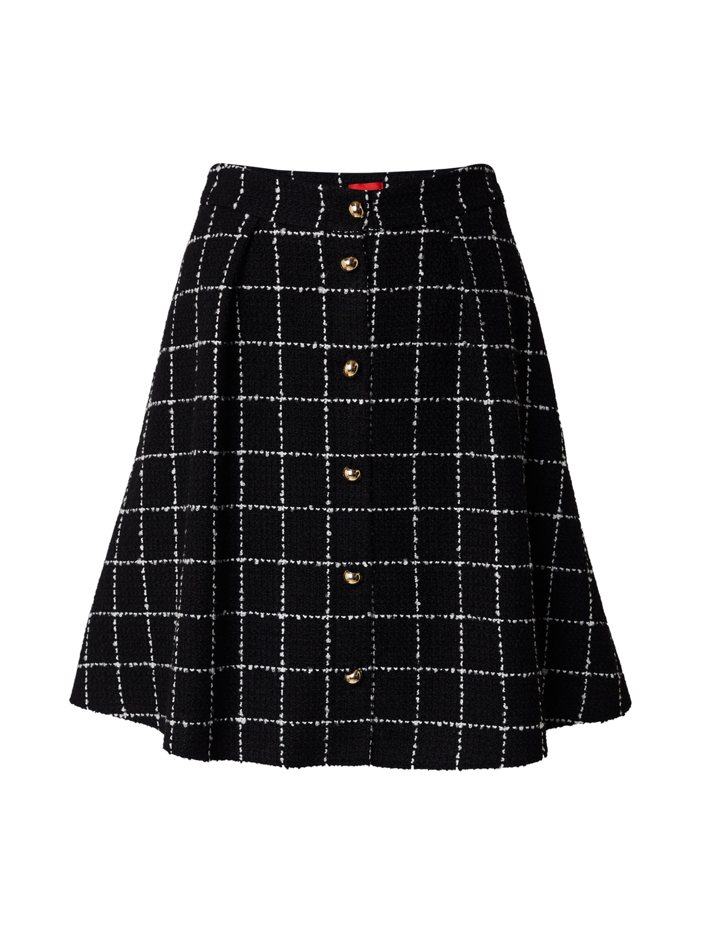 Jupe 'Rikla-1' HUGO en noir : devant