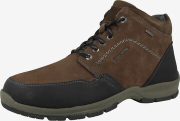 JOSEF SEIBEL Lace-Up Boots 'Lenny' in Brown: front