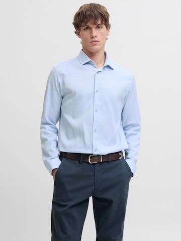 Regular fit Camicia 'JPRBLAPARKER' di JACK & JONES in blu: frontale