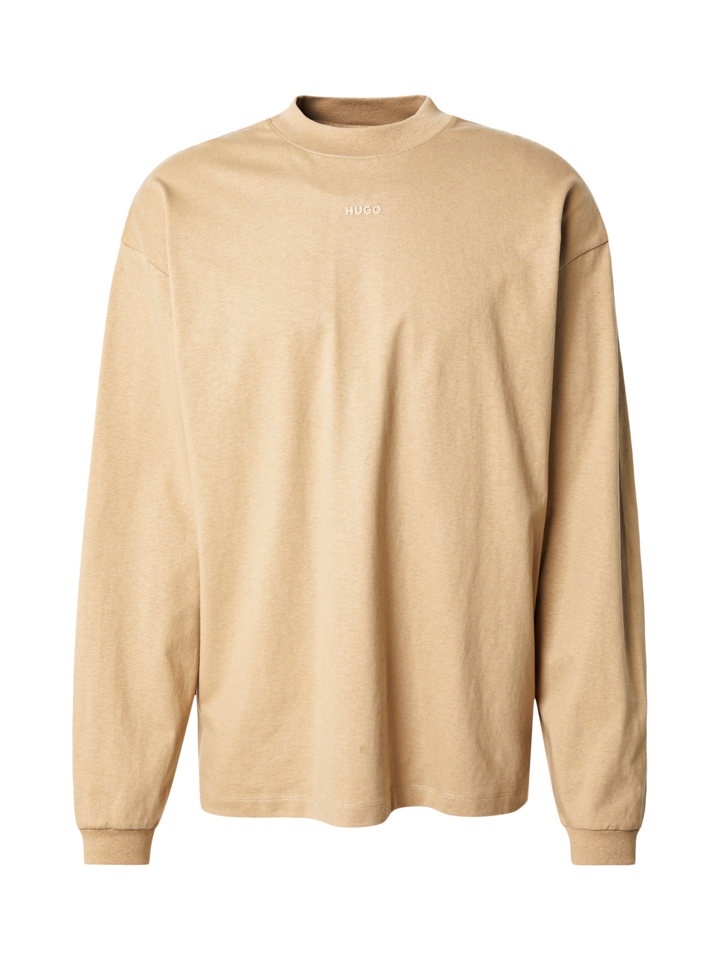 HUGO - Camisa 'Daposo' em bege: frente