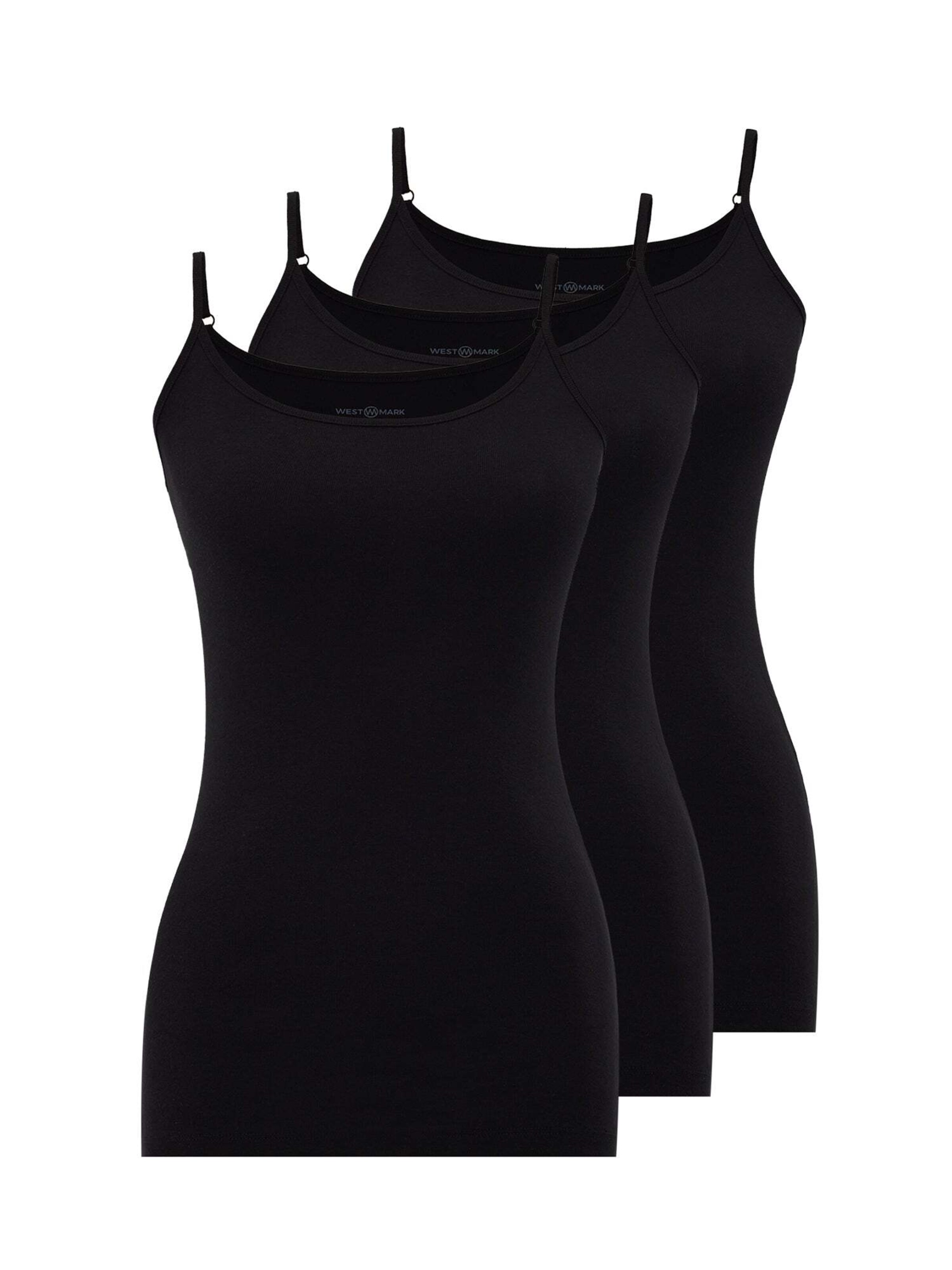 WESTMARK LONDON Onderhemd in Zwart: voorkant