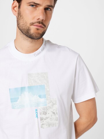 T-Shirt Calvin Klein Jeans en blanc