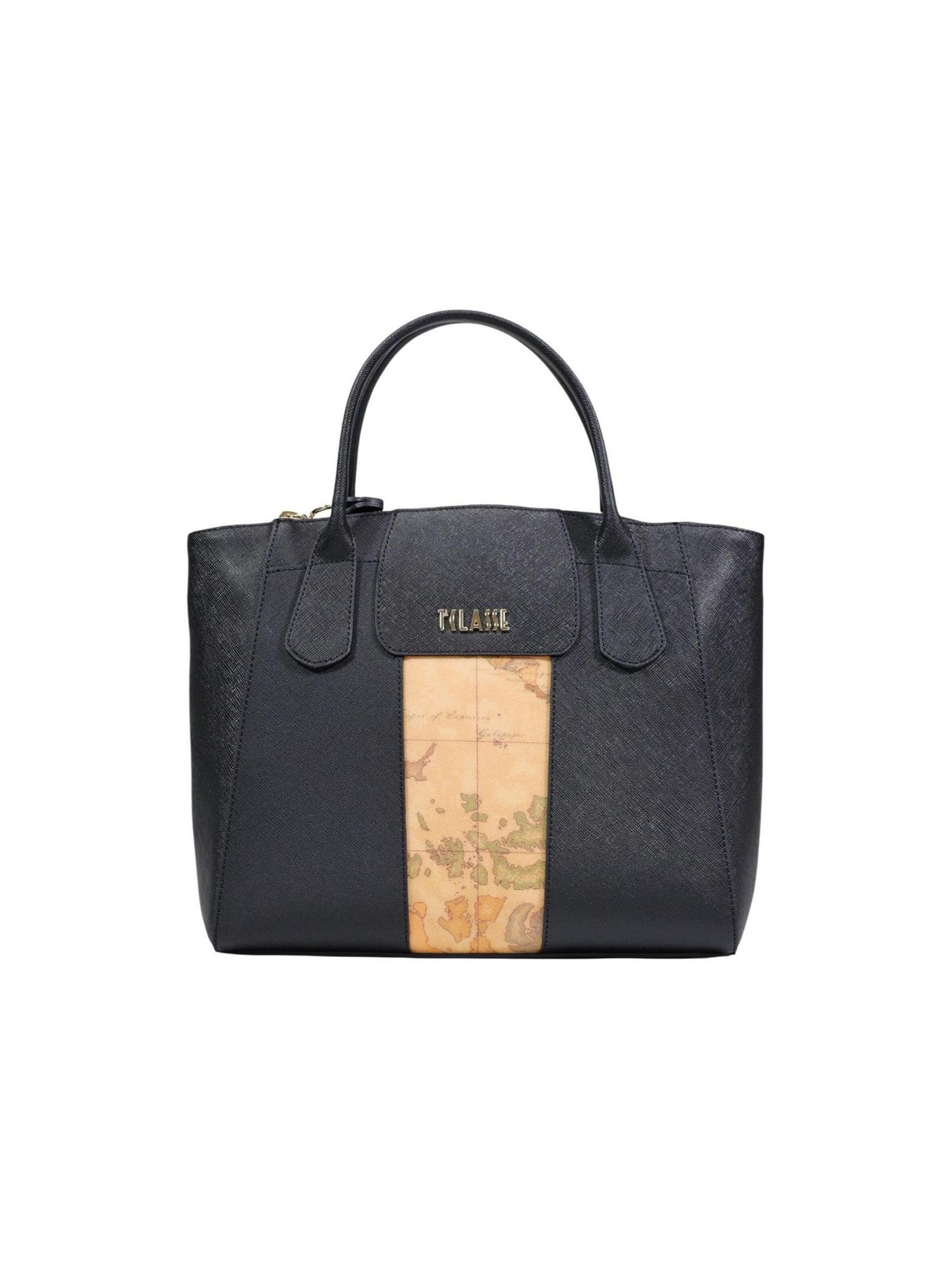 Alviero Martini 1a clase Schoudertas 'Hand Bag w/detachabl LD25 9407' in Zwart: voorkant
