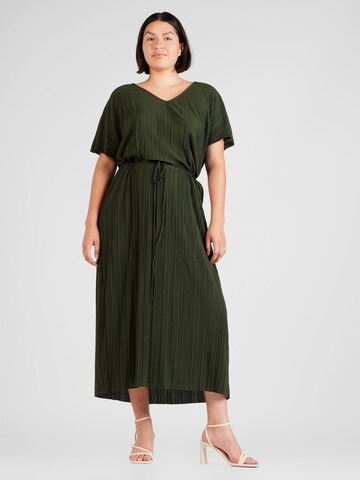 ONLY Curve فستان 'FINA' بلون أخضر: الأمام
