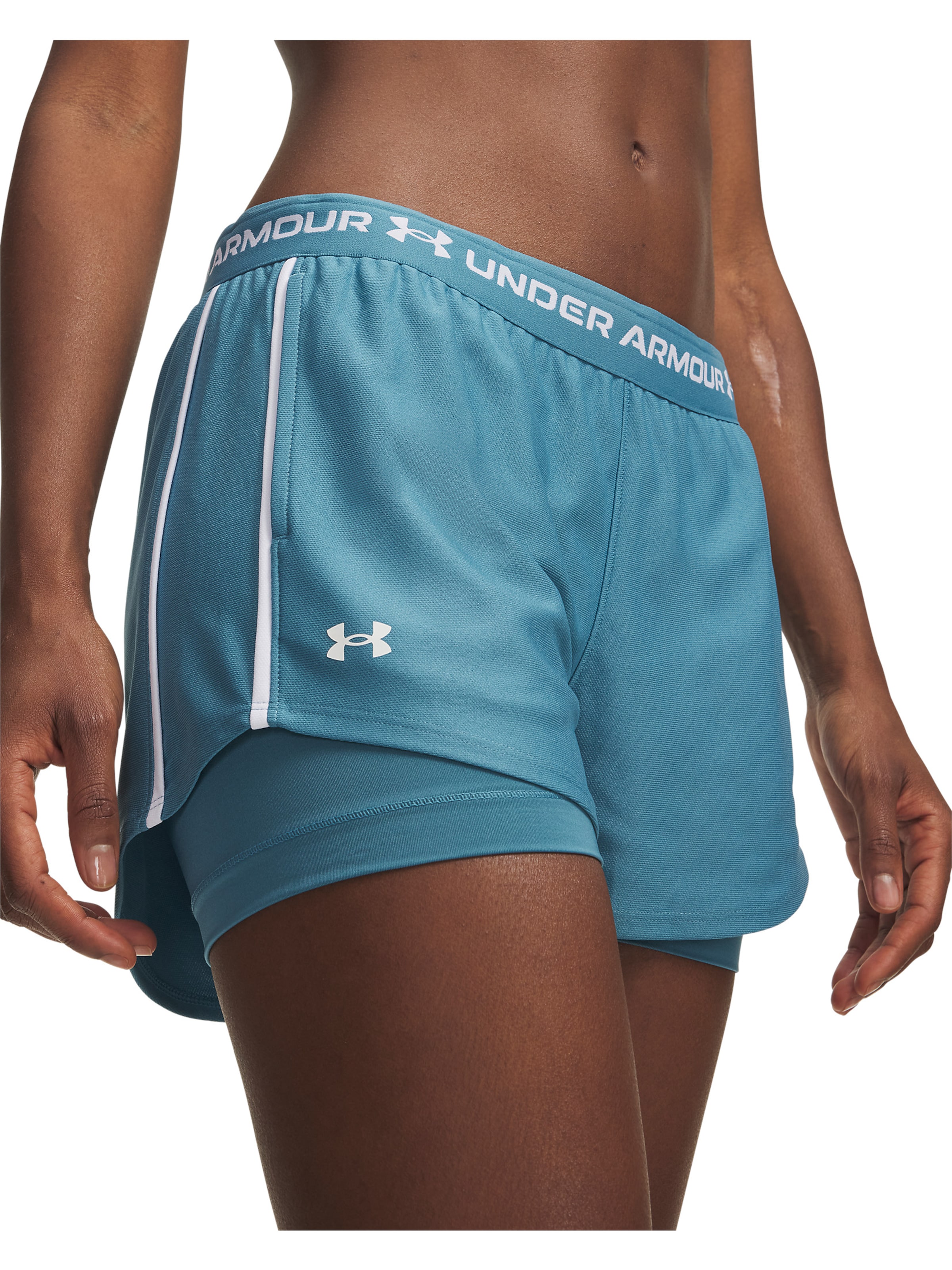 UNDER ARMOUR Regular Sportbroek 'Play Up' in Blauw
