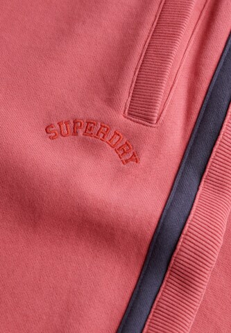 Wide Leg Pantalon 'Essentials' Superdry en rouge