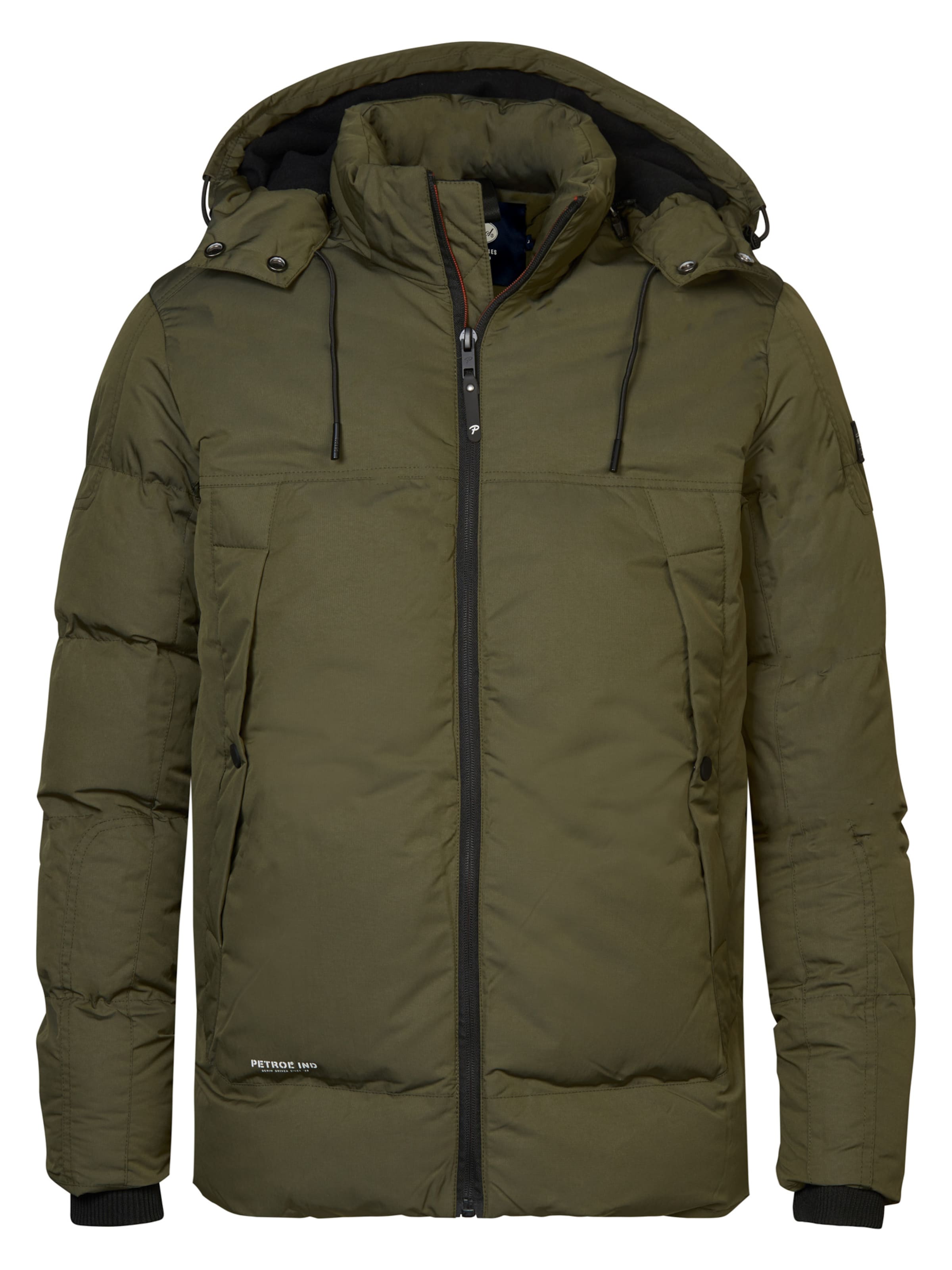 Petrol Industries Between-Season Jacket 'Angoon' in Green: front