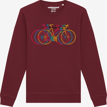 Watapparel Sweatshirt ' Fahrräder ' in Rood: voorkant