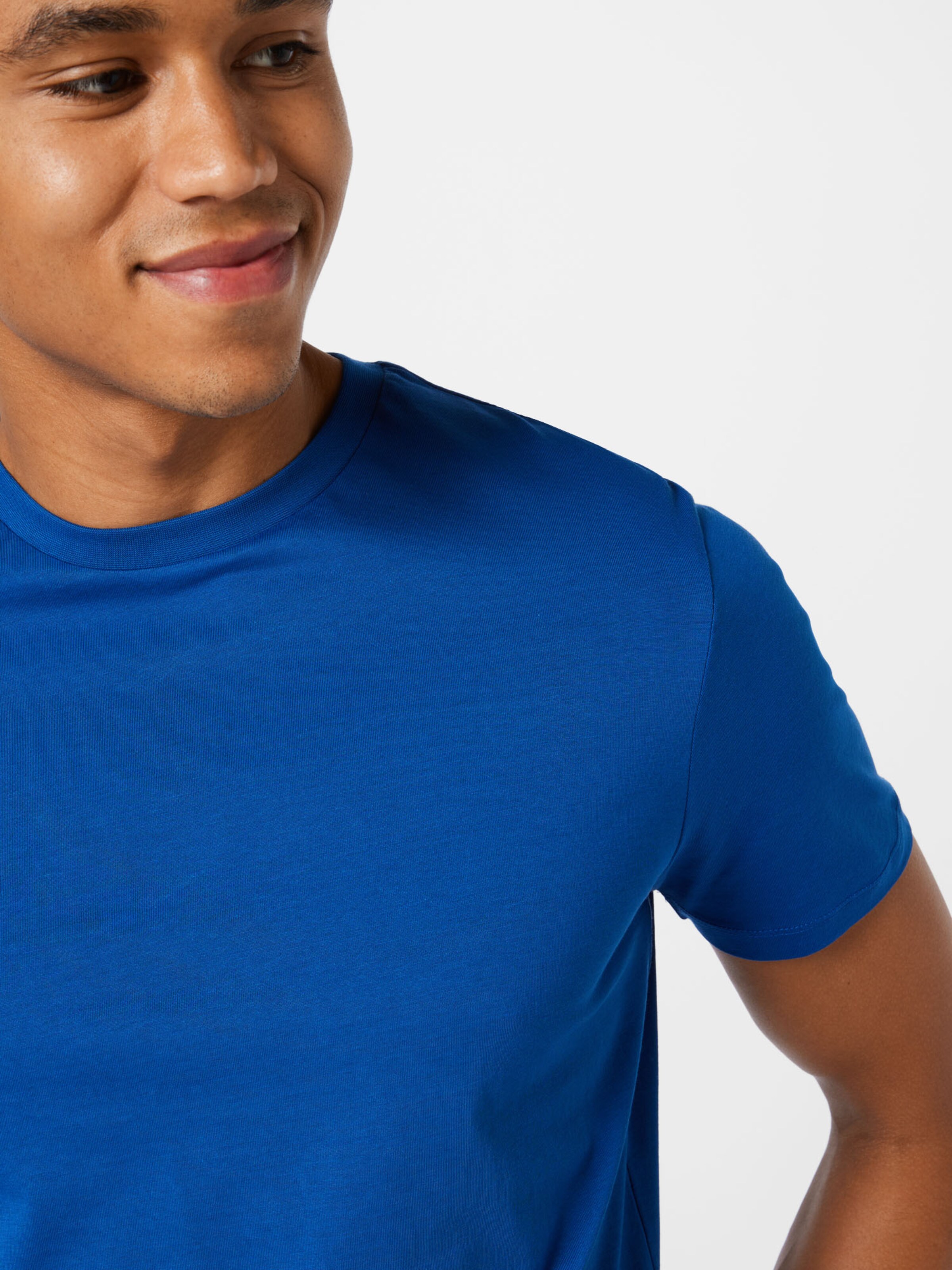 Homme T-Shirt Clark-R STRELLSON en Bleu Roi 